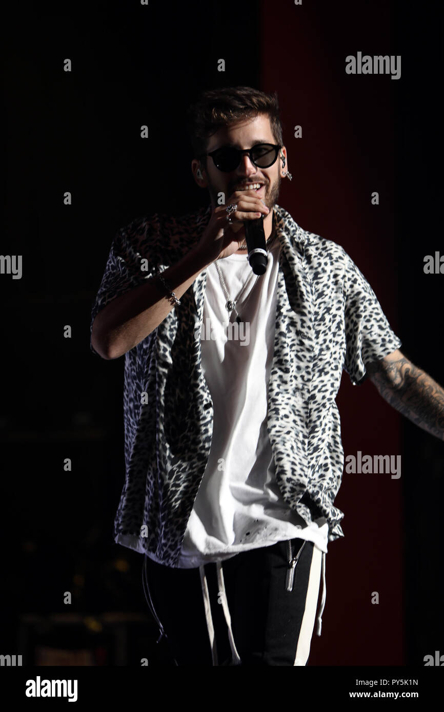MIAMI, FL - OCTOBER 24: Mau y Ricky performs at the Karol G and Reykon concert at the Fillmore Miami in Miami, Florida on October 24, 2018. Credit: Majo Grossi/MediaPunch Stock Photo