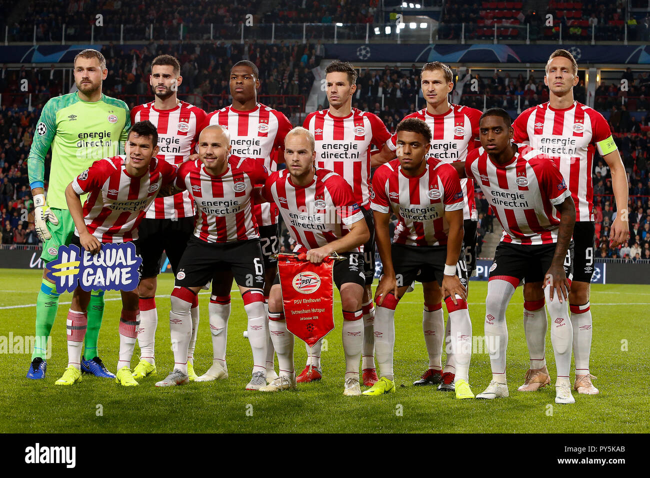 Eindhoven, Netherlands. 24th Oct 2018. : Voetbal: PSV v Tottenham Hotspur:  Eindhoven champions league Teampicture PSV Eindhoven Credit: Orange  Pictures/Alamy Live News Stock Photo - Alamy