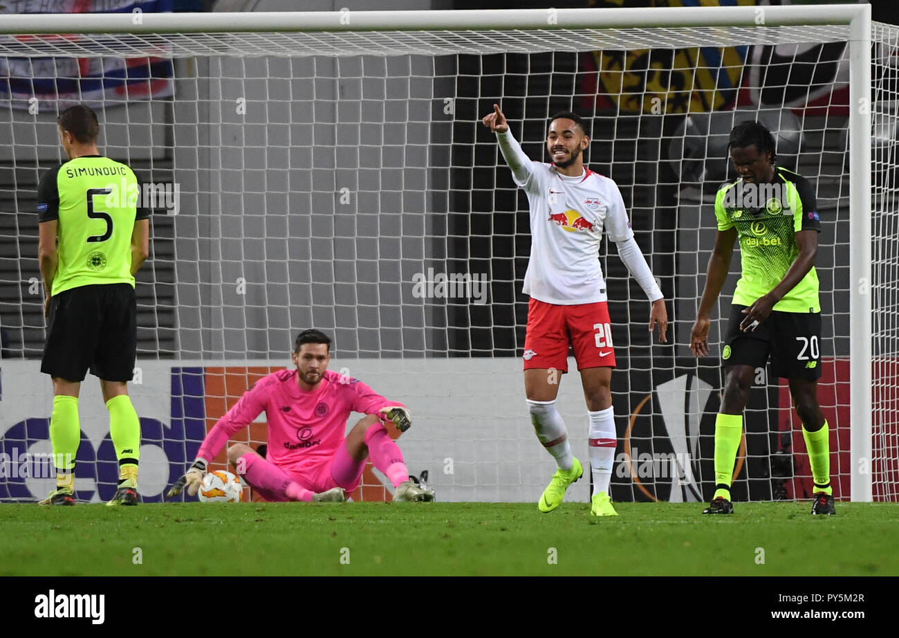 25th October 2018, Europa League football, group stages; FC Leipzig ...