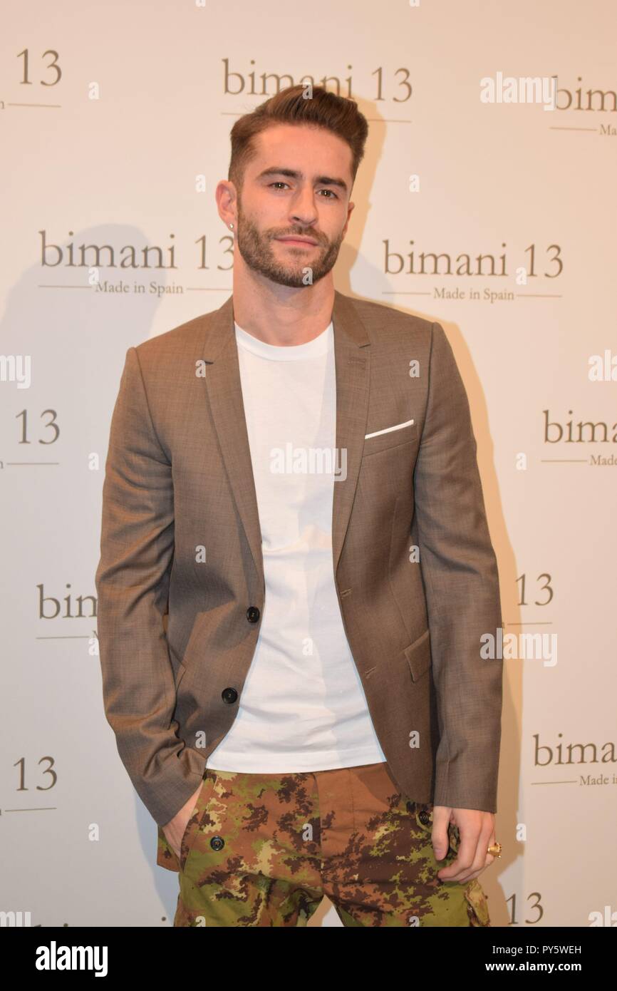 Numerosos rostros conocidos asisten a la presentacion de la linea de ropa  de la marca Bimani 13 en Madrid 25-10-18 Madrid, Spain Pelayo Diaz during  the presentation of the new collection from