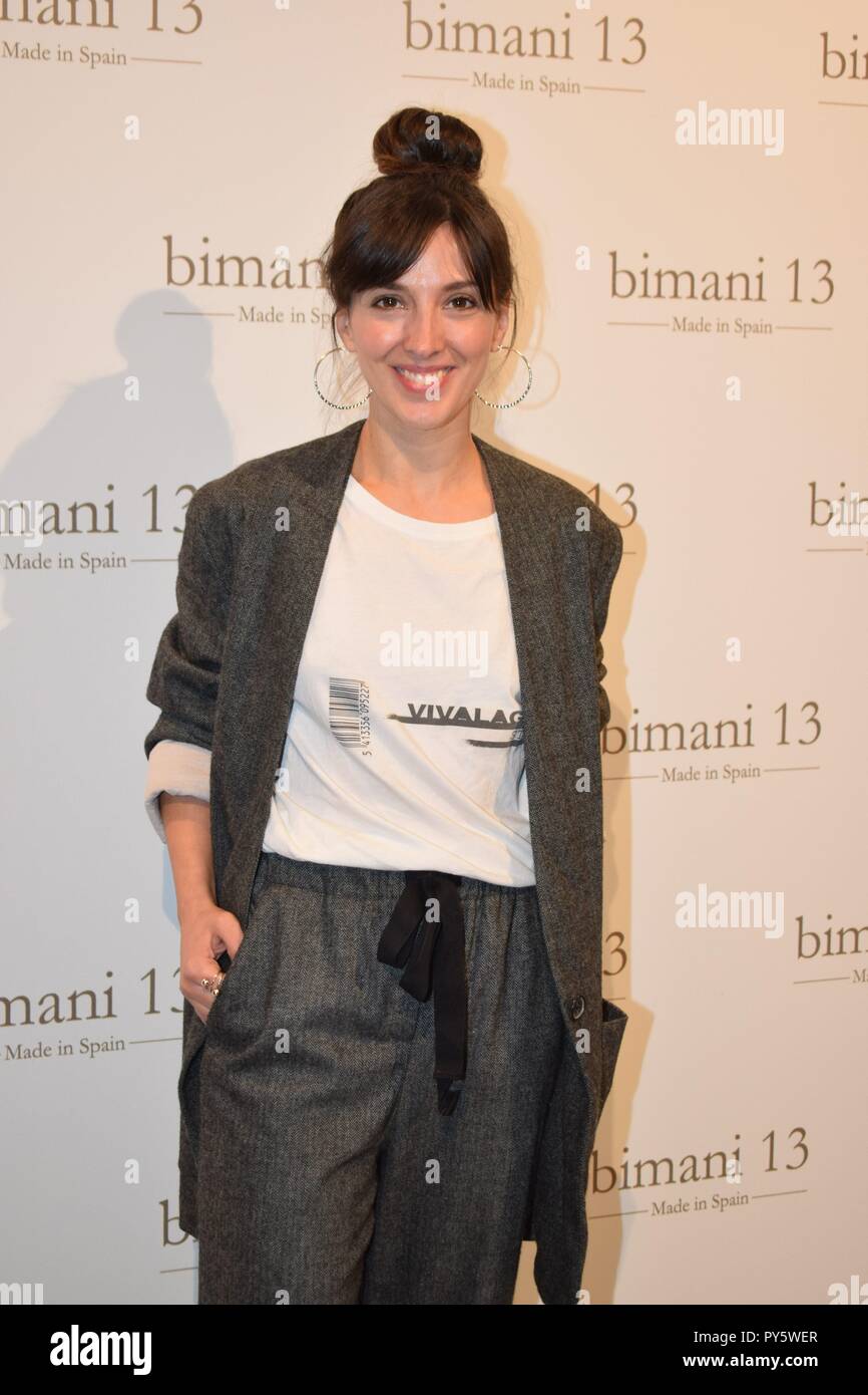 Numerosos rostros conocidos asisten a la presentacion de la linea de ropa de Bimani 13 en Madrid 25-10-18 Madrid, Spain Lapausa during the presentation of the new collection from