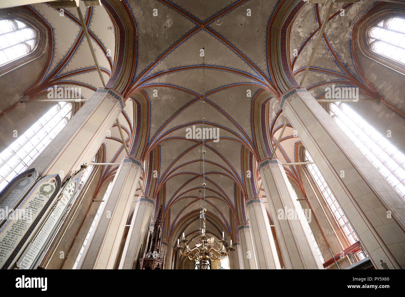 25 October 2018, Mecklenburg-West Pomerania, Barth: St. Mary&rsquo;s 