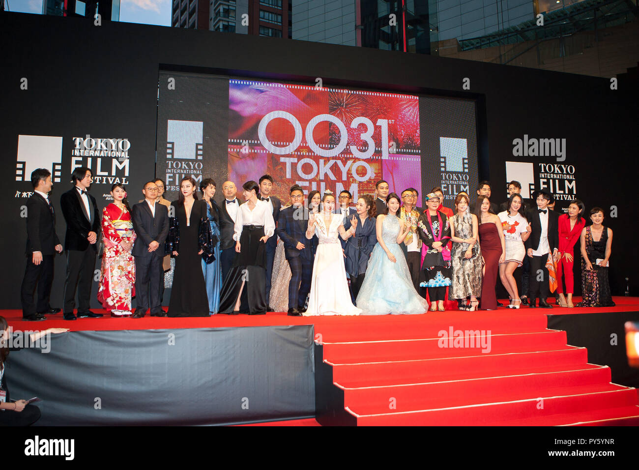 2018/10/25 Tokyo, The 31st Tokyo International Film Festival Red Carpet  opening event at Roppongi Hills. China Film Week in Tokyo 2018 (Photos by  Michael Steinebach/AFLO Stock Photo - Alamy