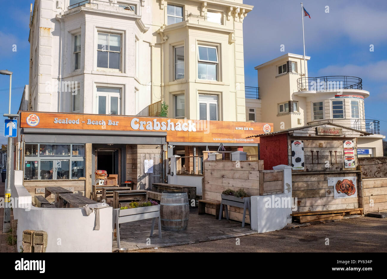Worthing West Sussex Views & retail shops The well known Crabshack