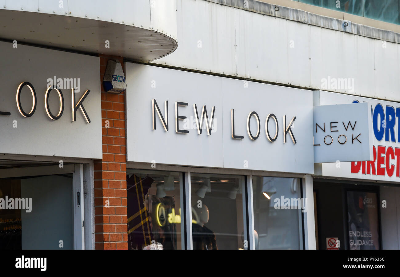 Worthing West Sussex Views & retail shops New Look fashion store in