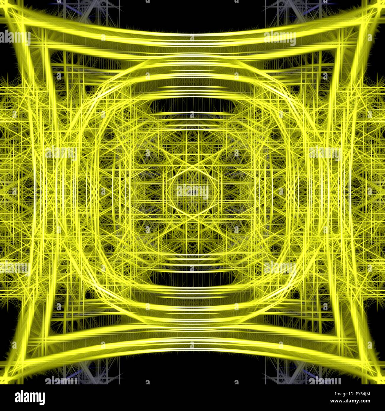 A colorful and vivid image with abstract Sacred Geometry. A psychedelic ...