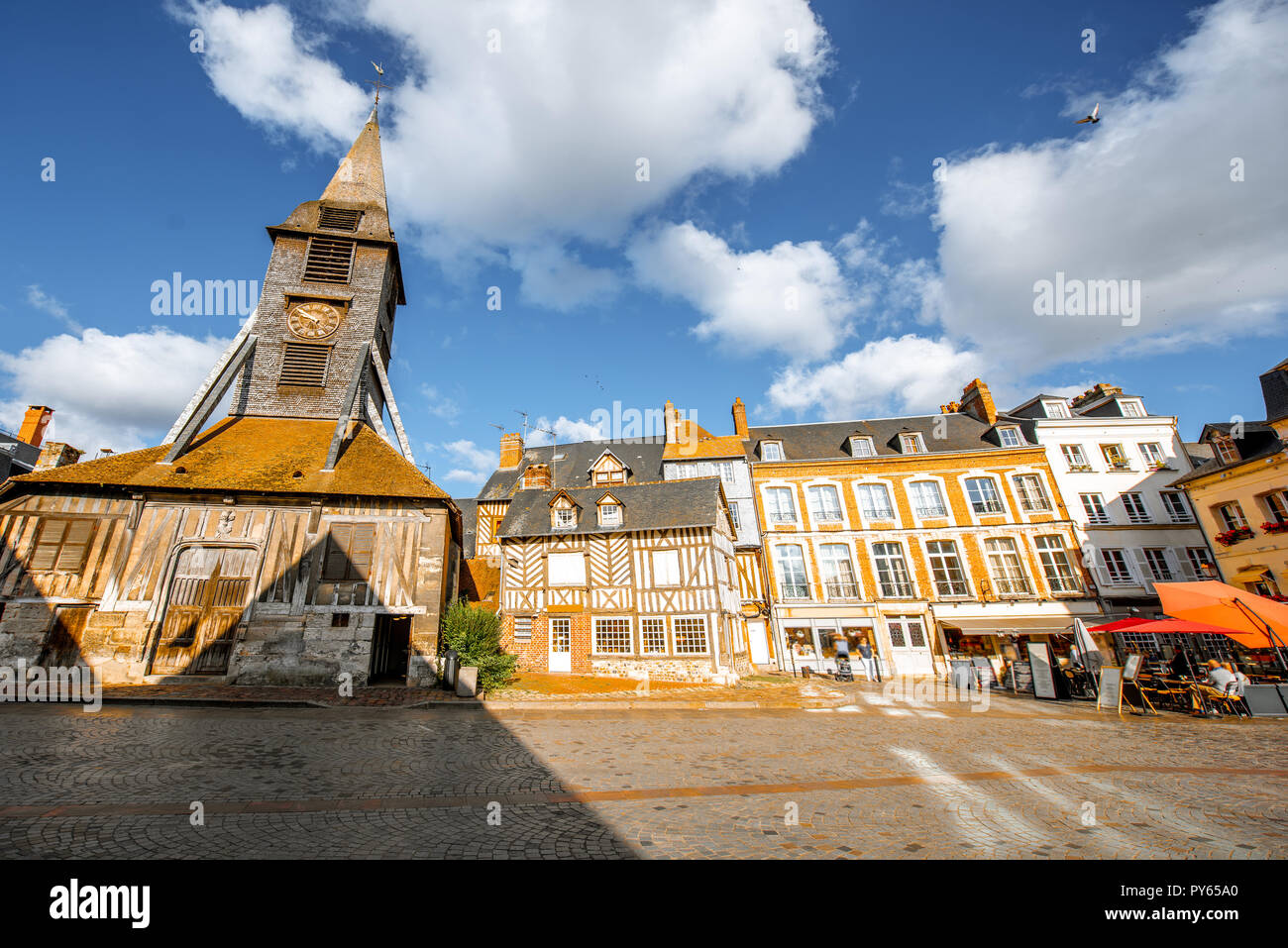 Saint Catherine Old wooden church in Honfleur, famuos french town in