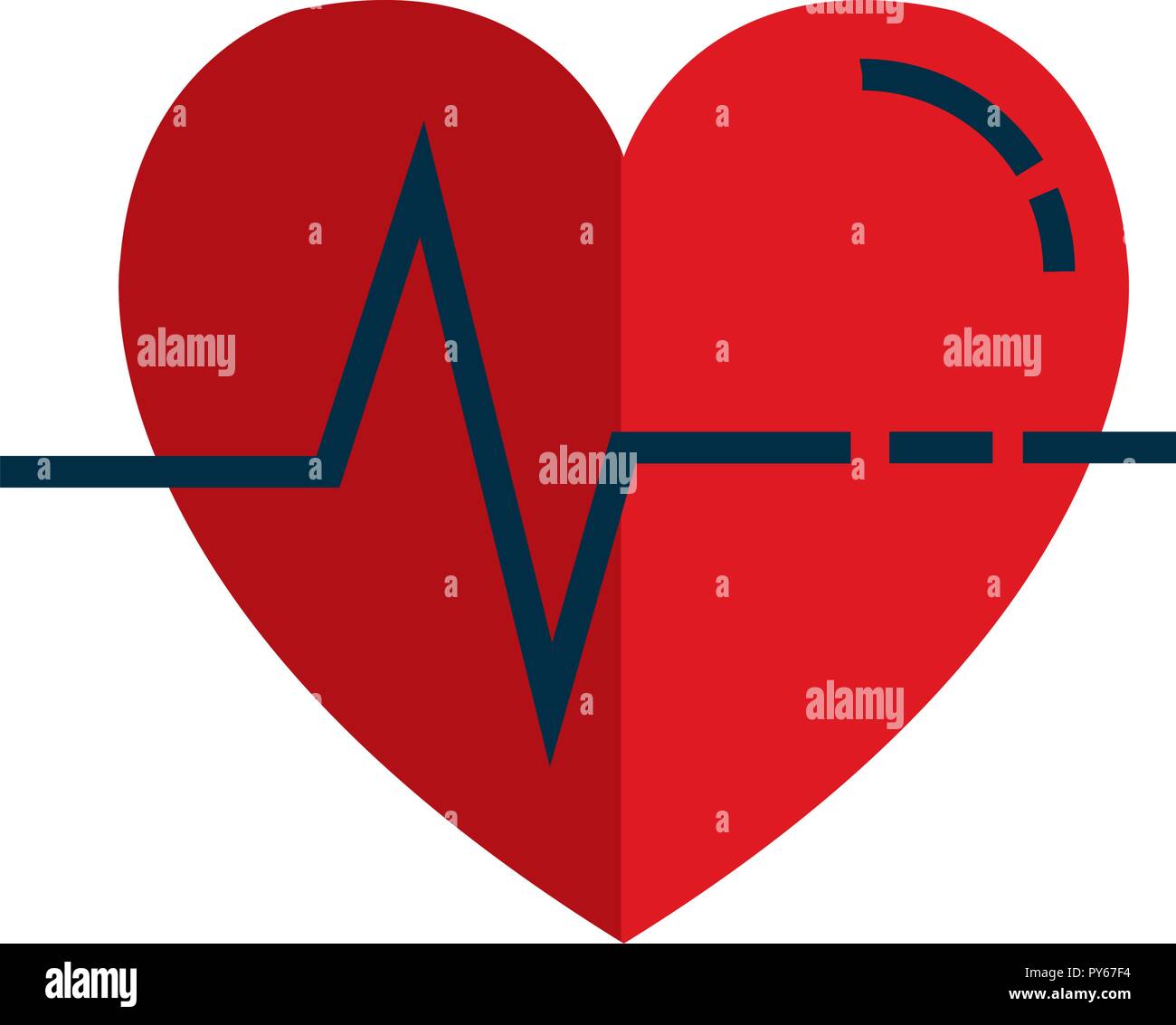 heart cardiology isolated icon vector illustration design Stock Vector ...