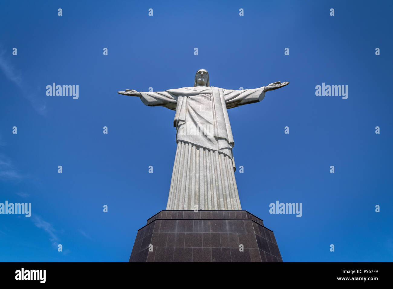 Christ the Redeemer Statue - Rio de Janeiro, Brazil Stock Photo