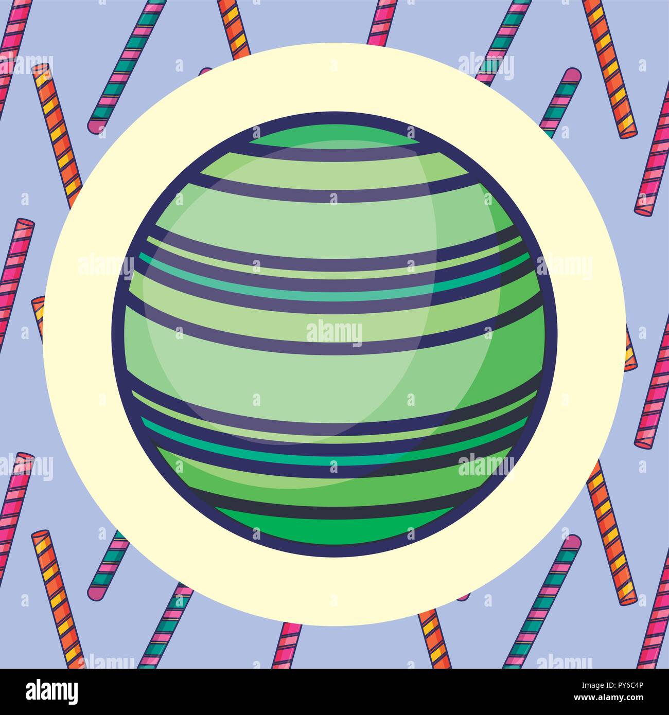 round candy icon over candies background, vector illustration Stock ...