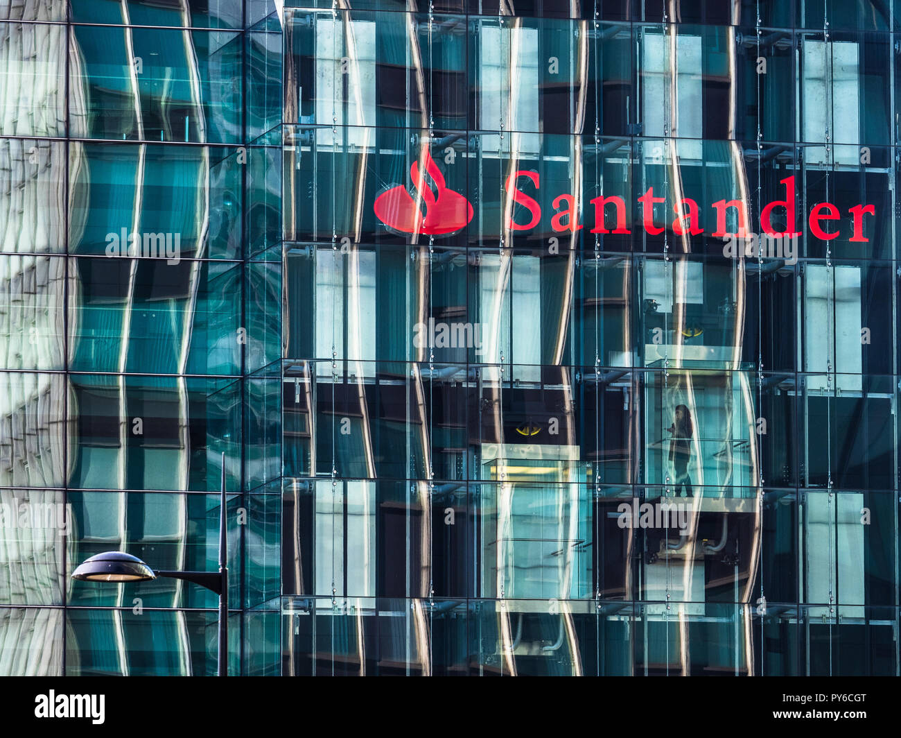 Santander Bank Triton Square offices in central London UK Stock Photo