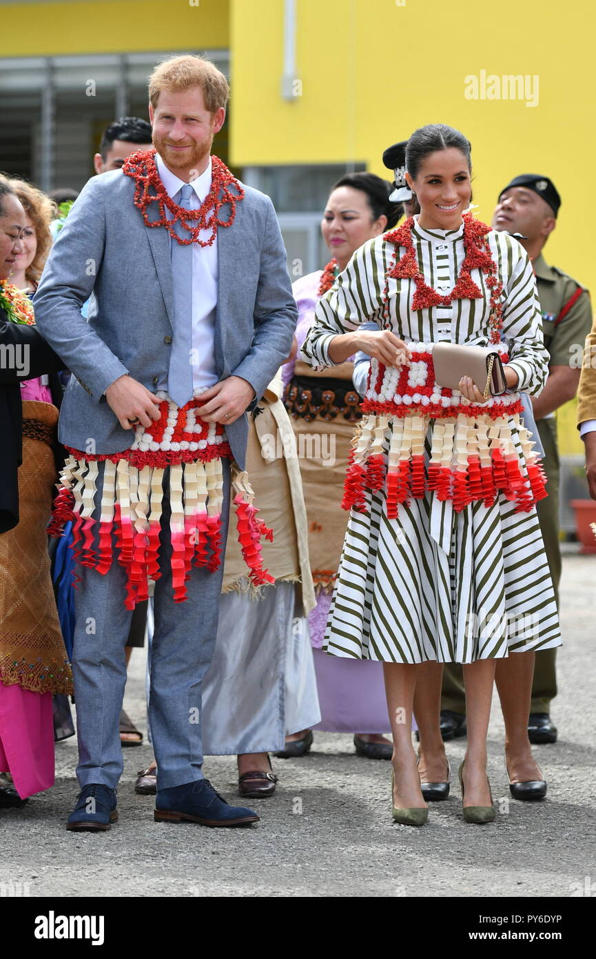 Tonga on second day royal couples visit hires stock photography and
