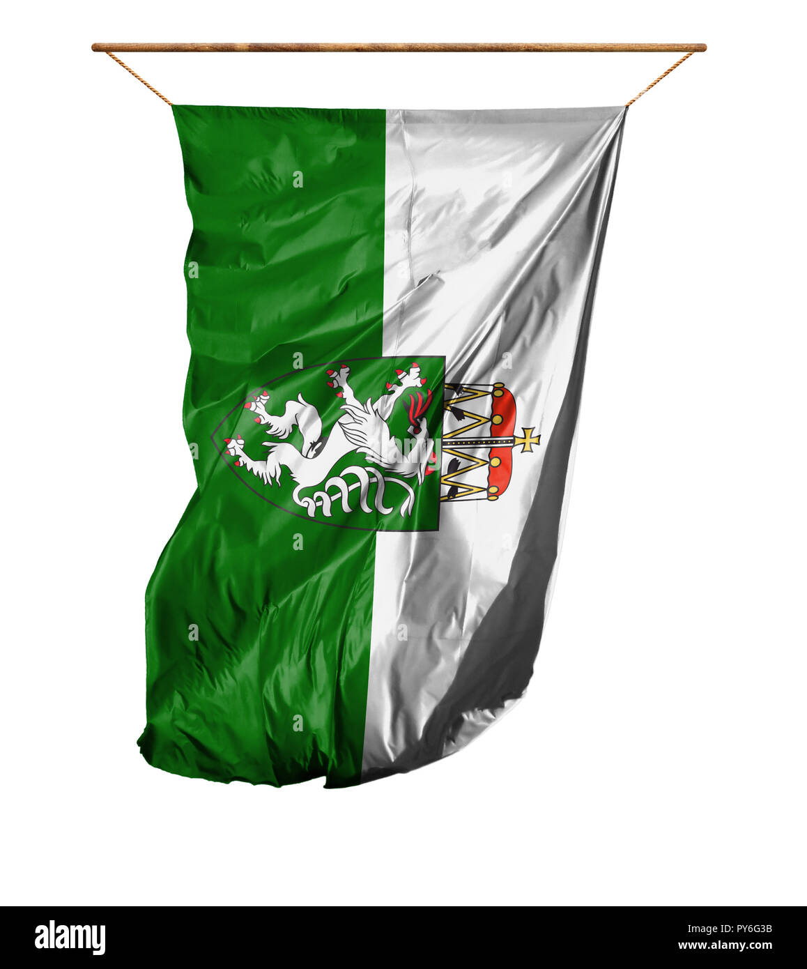 Flag of Styria. Vertical flag.Isolated on a white background Stock ...