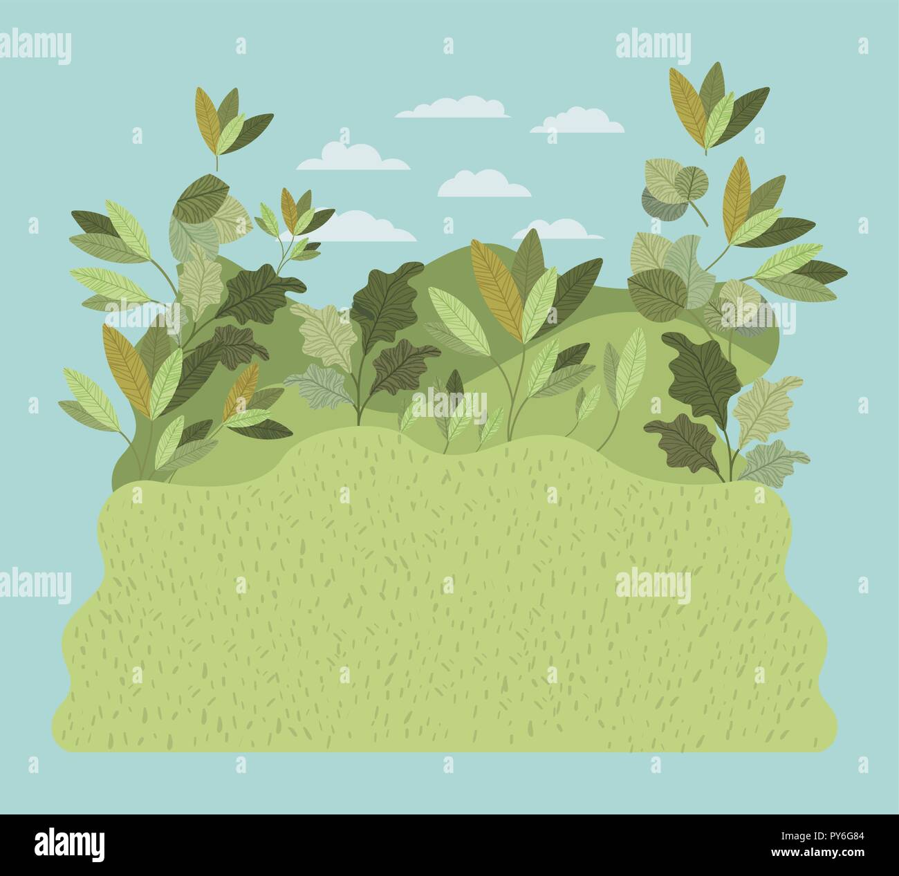 natural forest landscape scene Stock Vector Image & Art - Alamy