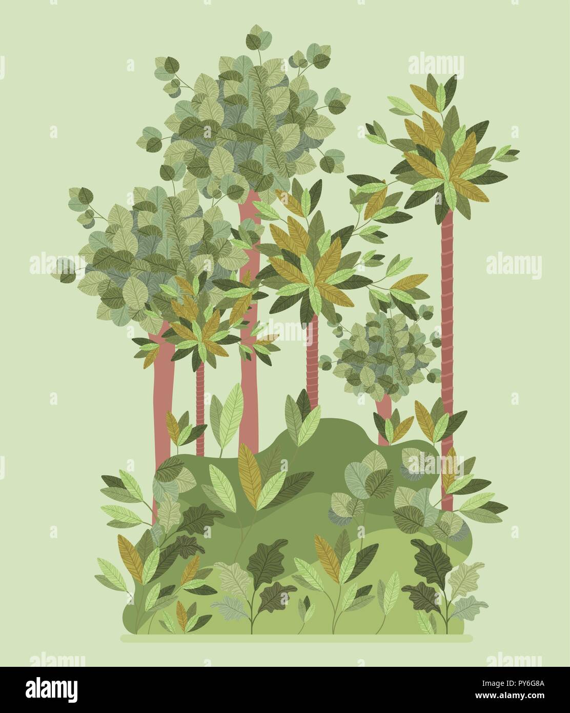 natural forest landscape scene Stock Vector Image & Art - Alamy