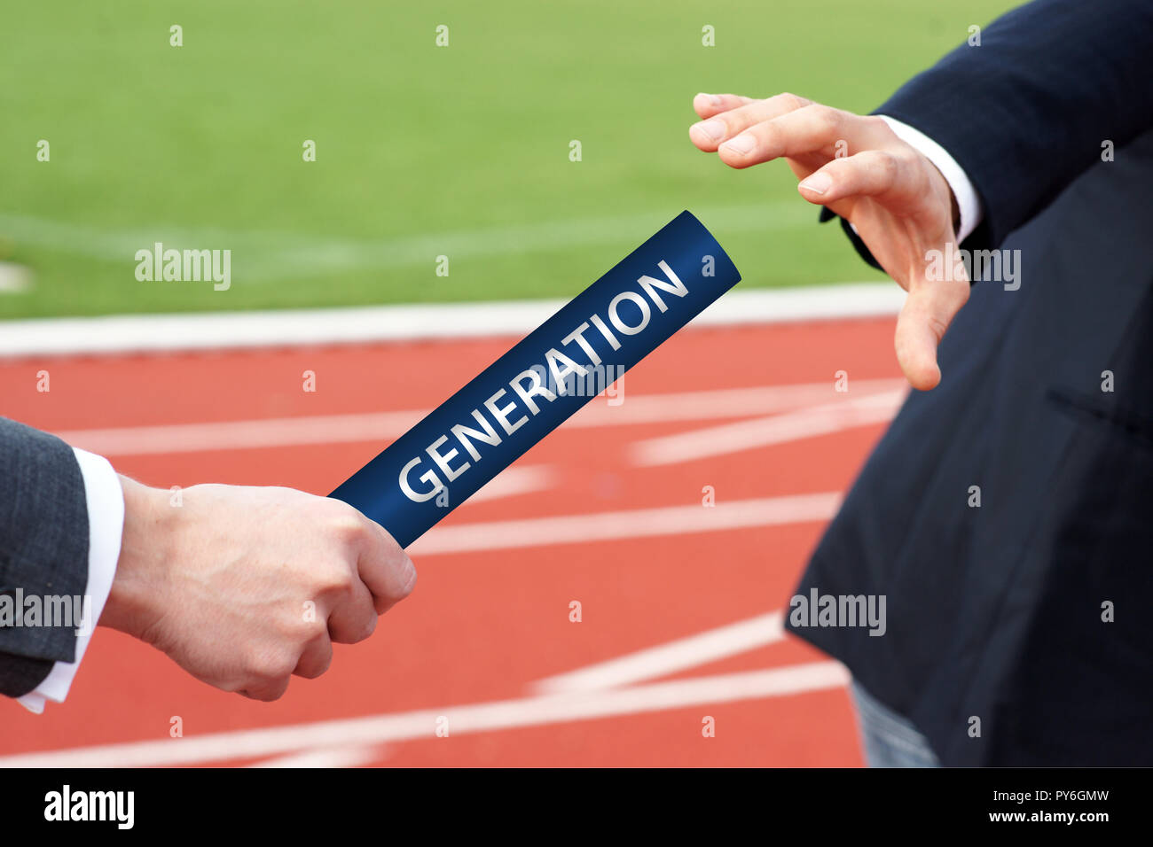 Relay race exchange baton hires stock photography and images Alamy