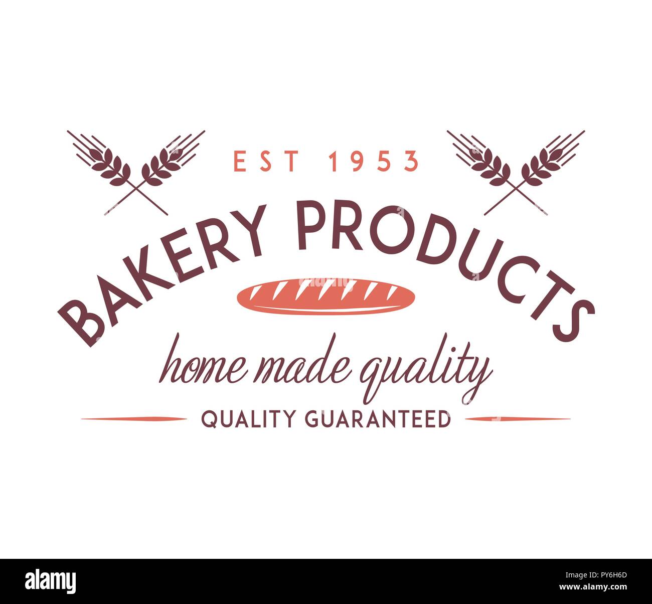 Bakery goods quality hand made is a vector illustration about food ...