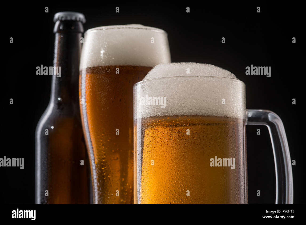 Chilled glasses of beer hires stock photography and images Alamy