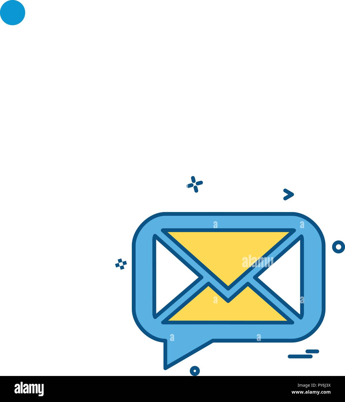 Message icon design vector Stock Vector Image & Art - Alamy