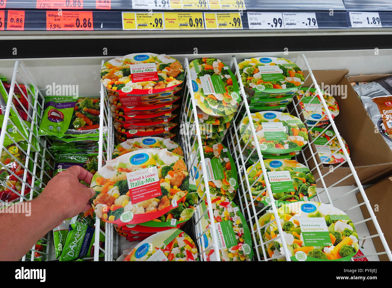 frozen dinner for preparation in a microwave oven Stock Photo Alamy