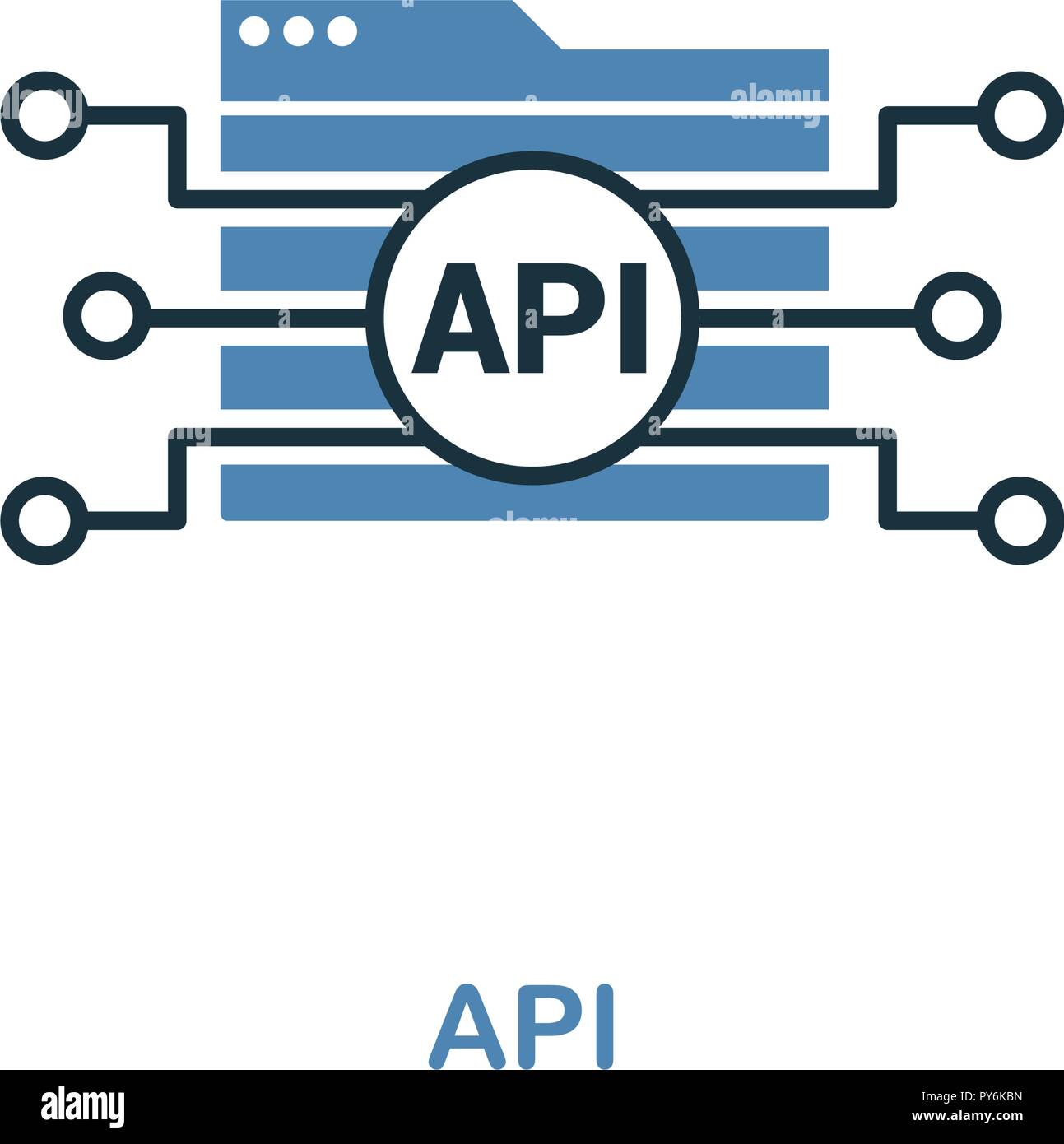 Api Creative Icon In Two Colors Premium Style Design From Web