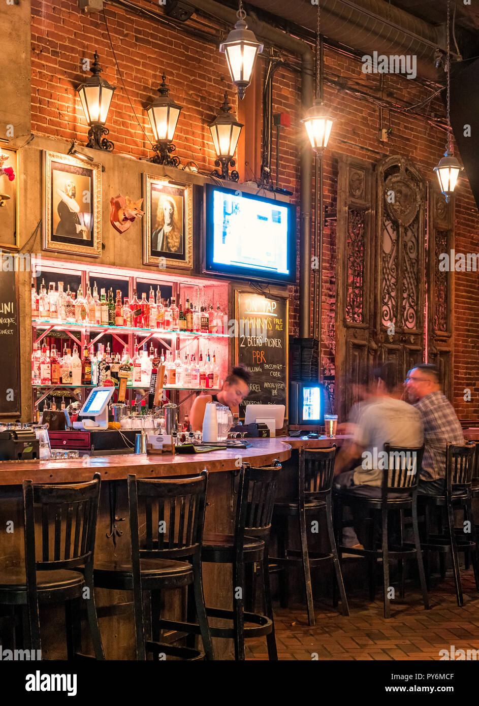 Bar interior counter hires stock photography and images Alamy
