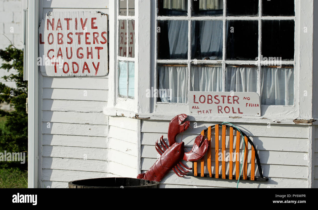 Cap't Cass Rock Harbor Seafood Restaurant, Orleans, Massachusetts Stock Photo