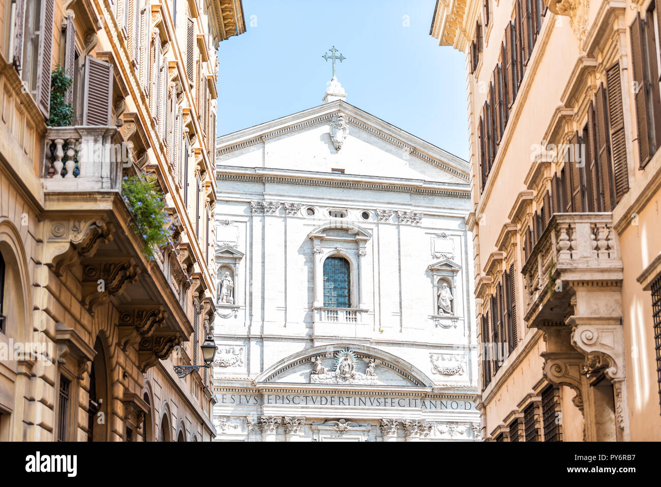 Rome, Italy historic city with church Oratory of Saint Philip Neri