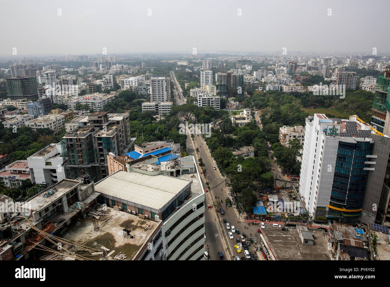 Aerial view of Gulshan area, Dhaka, Bangladesh Stock Photo - Alamy