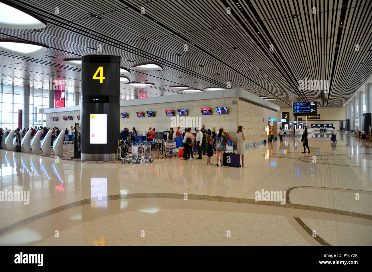 Singapore Changi Airport Terminal 4 ✈✈✈✈