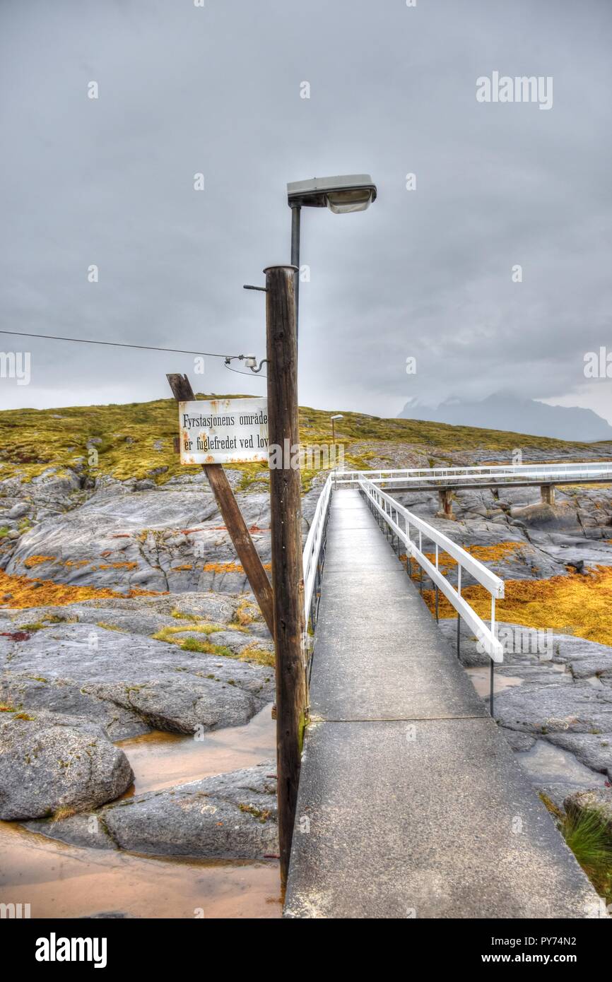 Leuchtturm Norwegen Nordland Tranoy Tranoy Fyr Insel Ebbe