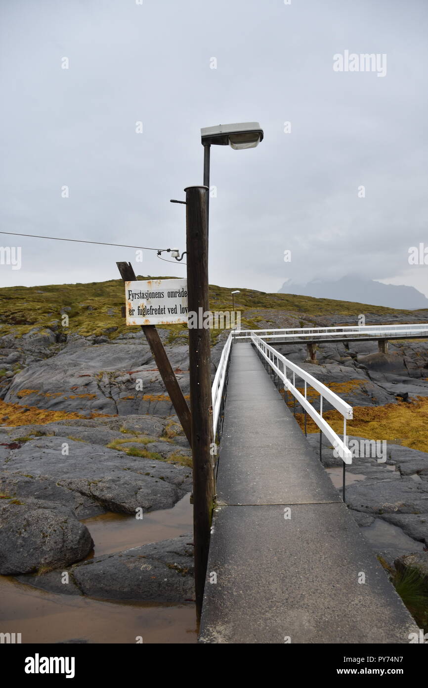 Leuchtturm Norwegen Nordland Tranoy Tranoy Fyr Insel Ebbe