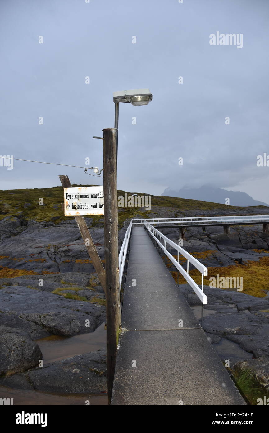 Leuchtturm Norwegen Nordland Tranoy Tranoy Fyr Insel Ebbe