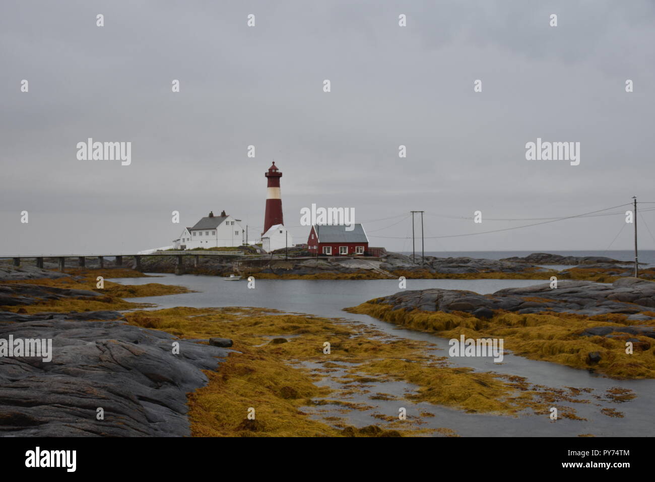 Leuchtturm Norwegen Nordland Tranoy Tranoy Fyr Insel Ebbe