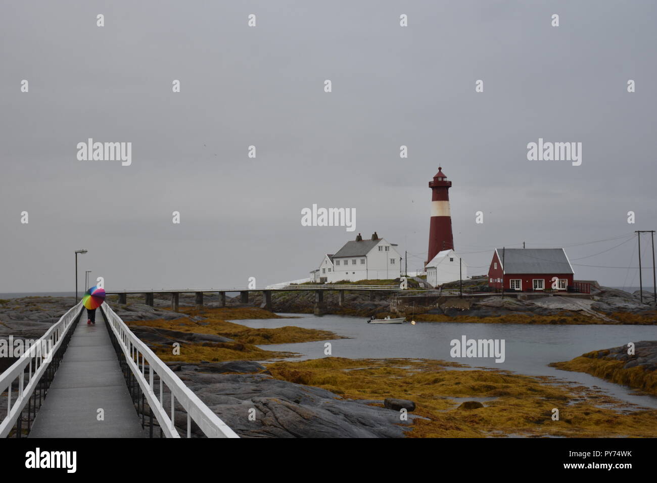 Leuchtturm Norwegen Nordland Tranoy Tranoy Fyr Insel Ebbe
