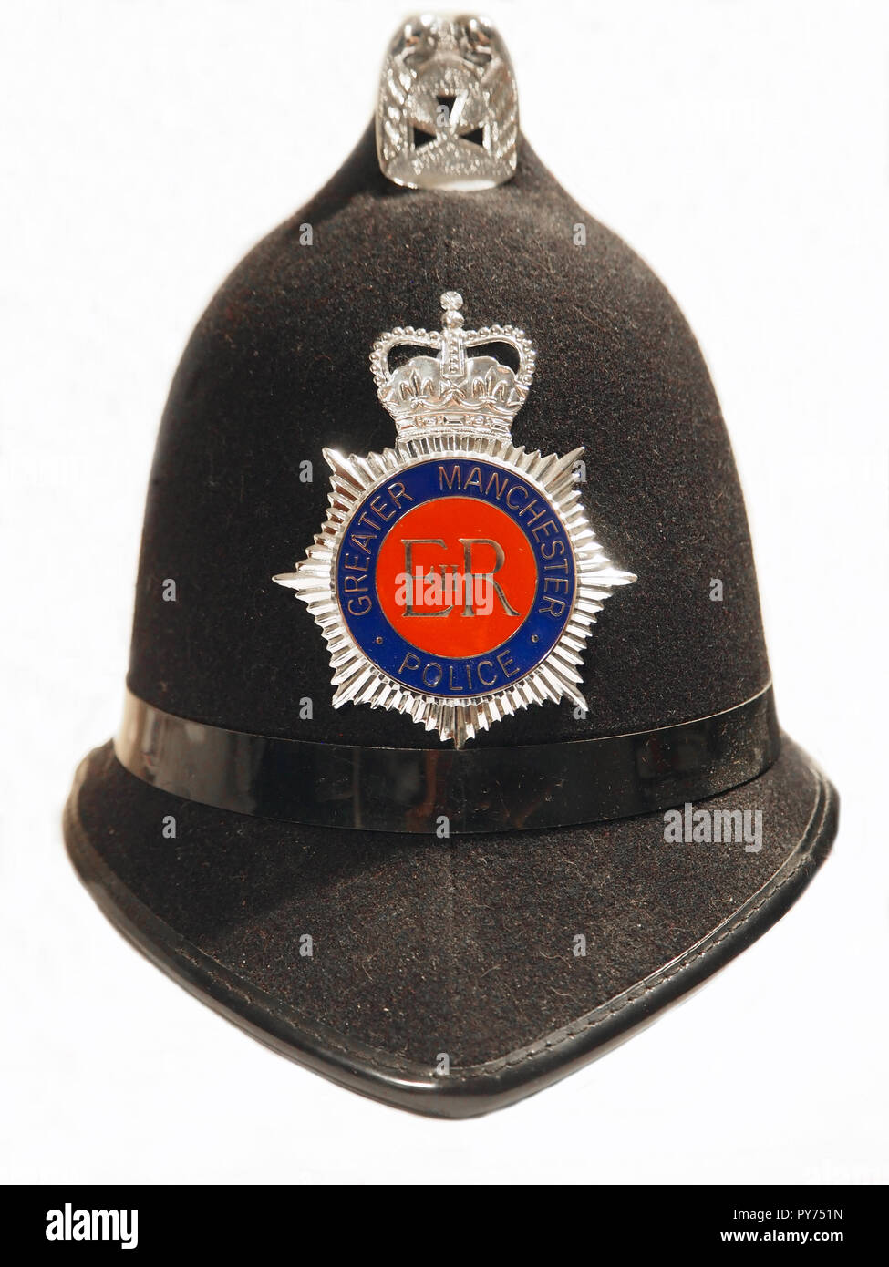 Greater Manchester Police helmet Stock Photo