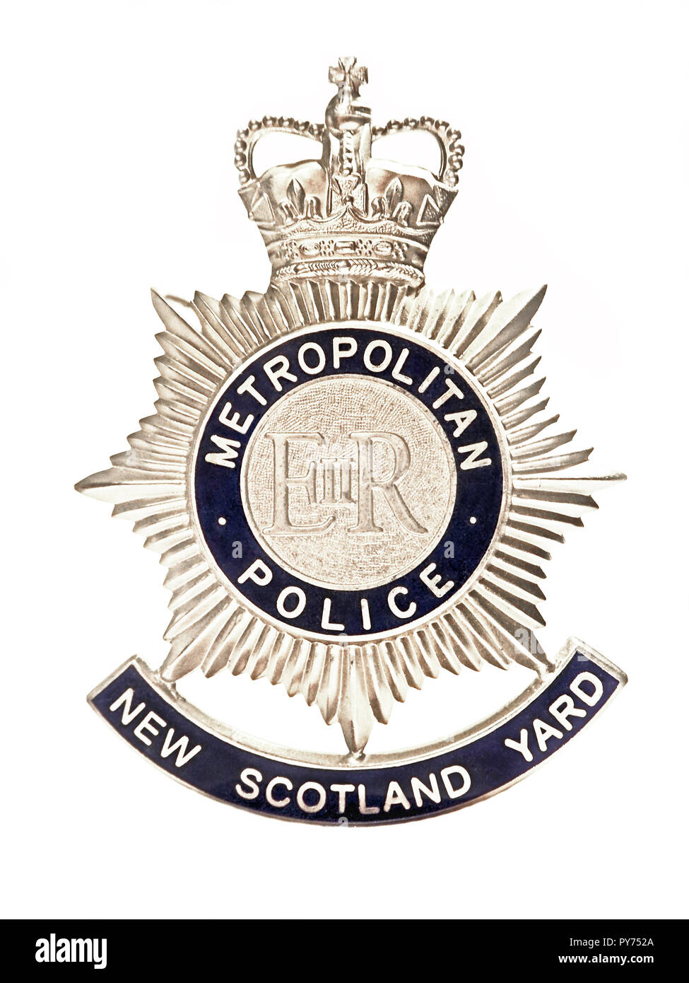 Metropolitan police New Scotland Yard badge Stock Photo