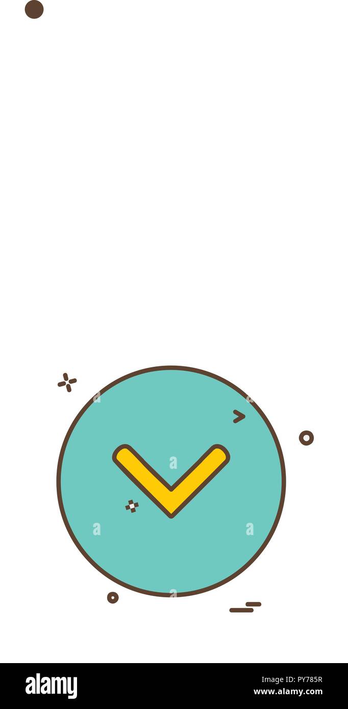 Down arrow icon design vector Stock Vector Image & Art - Alamy