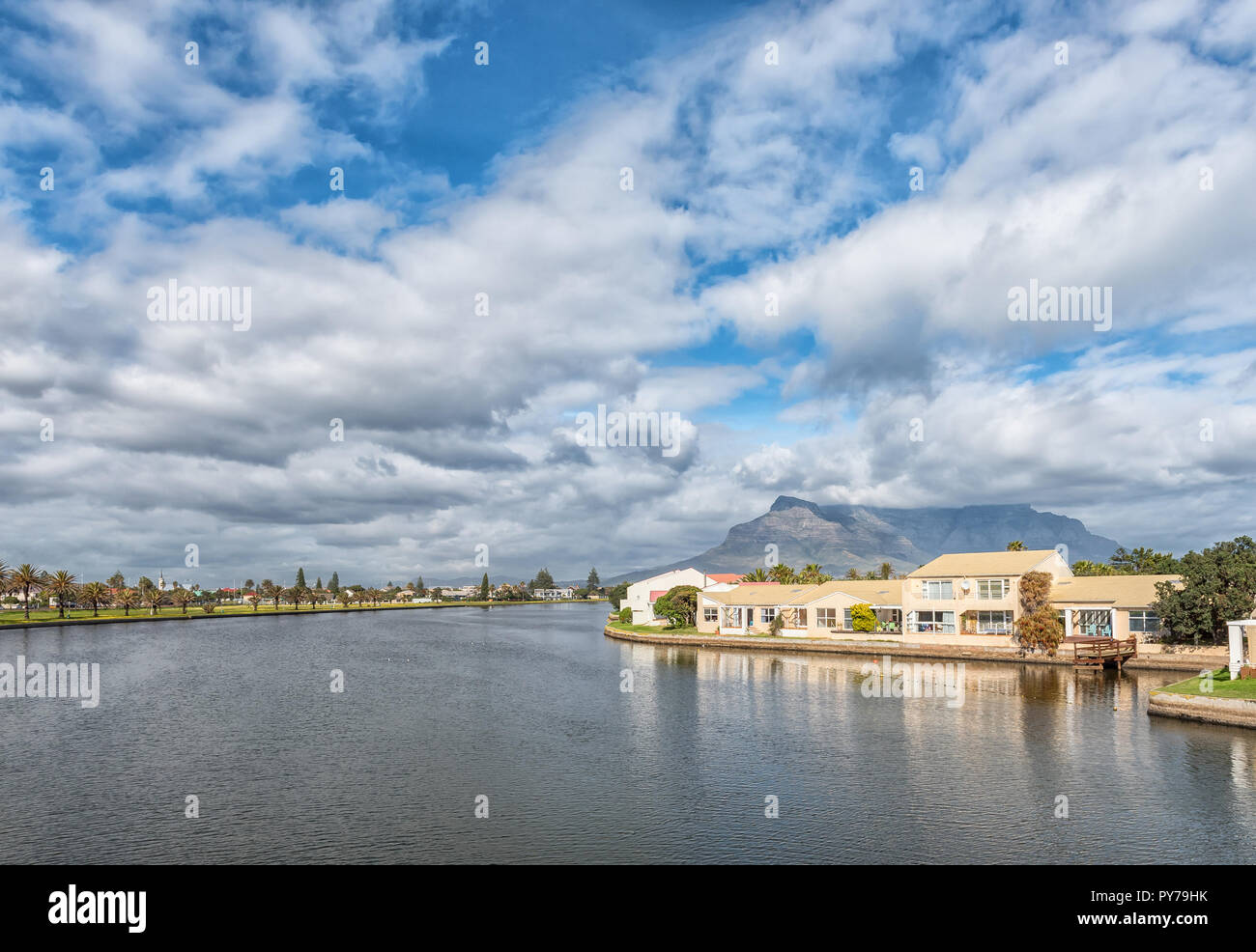 CAPE TOWN, SOUTH AFRICA, AUGUST 14, 2018 The lagoon in the Diep River