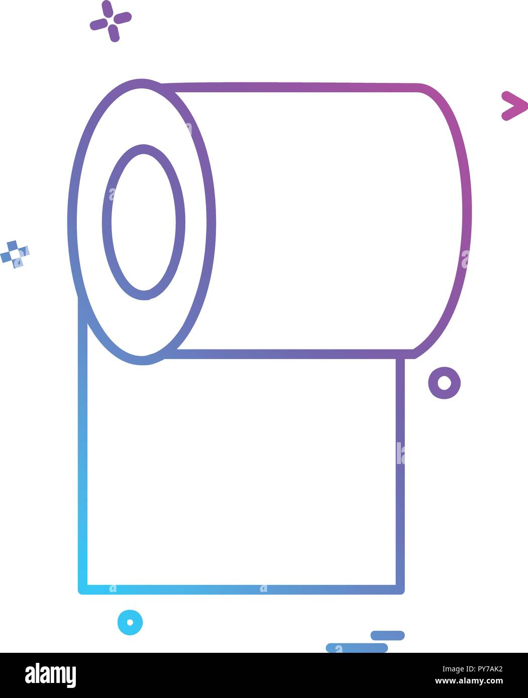 Toilet paper icon design vector Stock Vector Image & Art Alamy