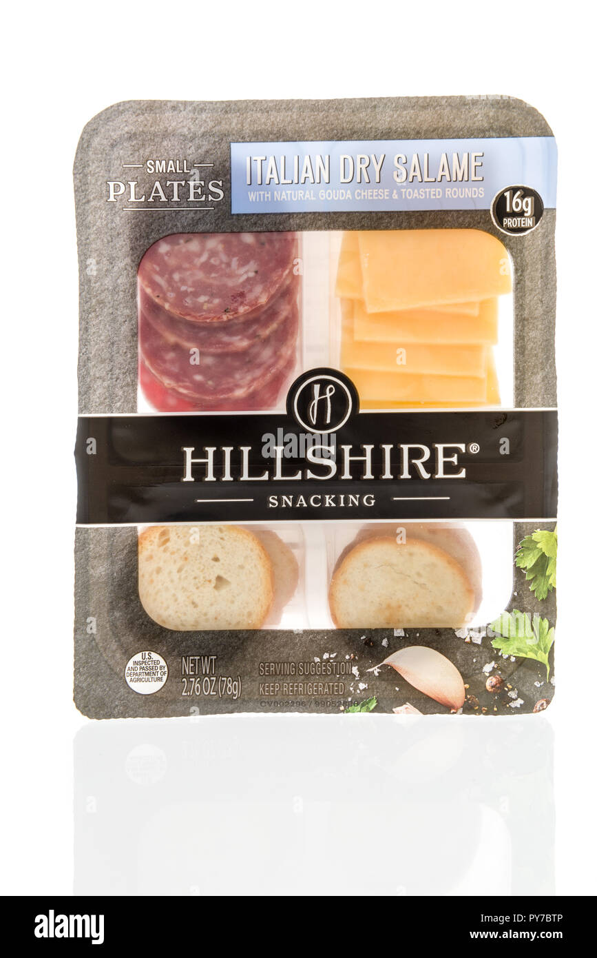 Winneconne, WI 9 October 2018 A package of Hillshire Snacking