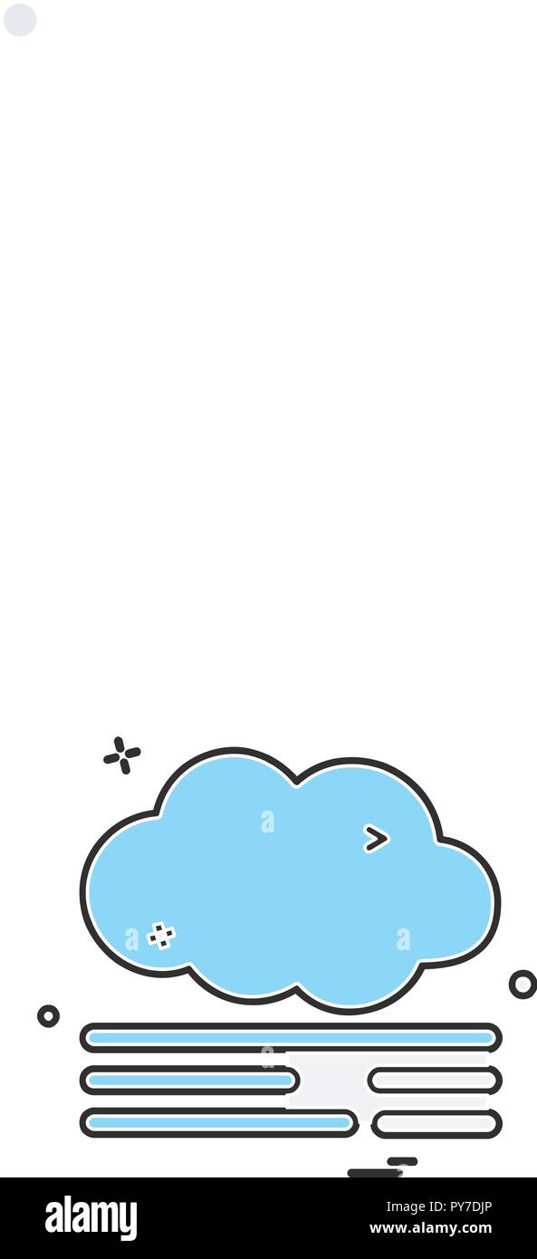Cloud icon design vector Stock Vector Image & Art - Alamy