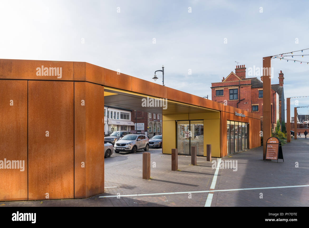 The Diamond Quarter specialist jewellery shop in striking purpose built building in the Golden Square in Birmingham s Jewellery Quarter Stock Photo Alamy