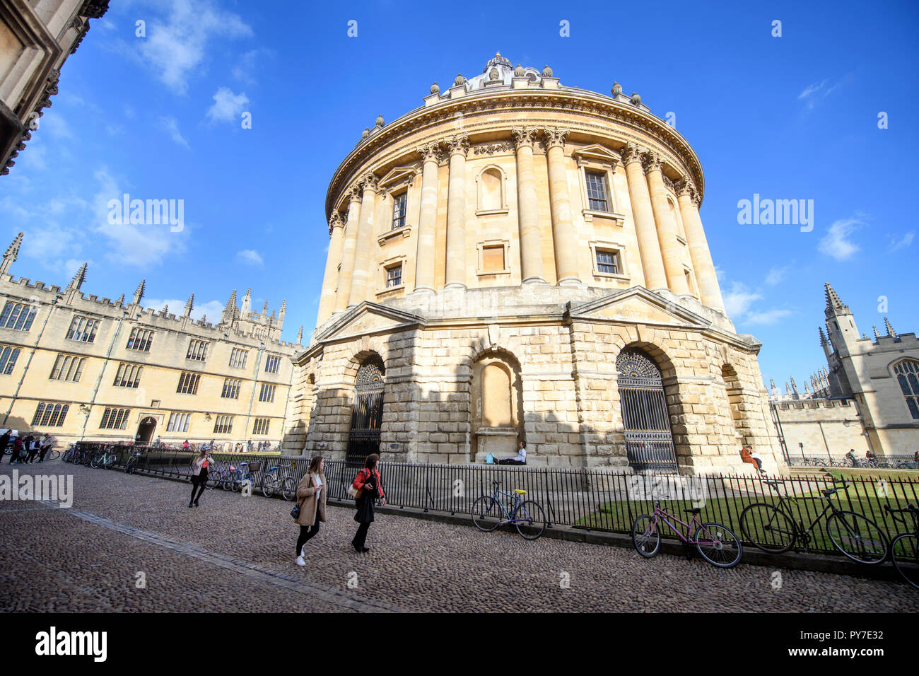 The Radcliffe Camera, reading room of the Bodleian Library at Oxford University, UK Stock Photo