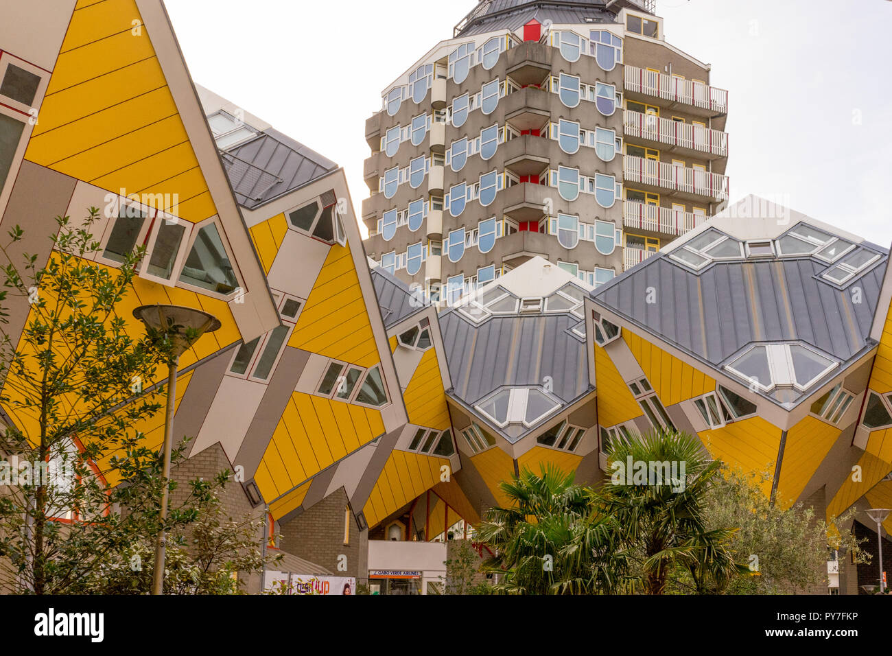 Rotterdam, Netherlands - 16 July, 2016: The Cube Houses (Kubuswoningen ...