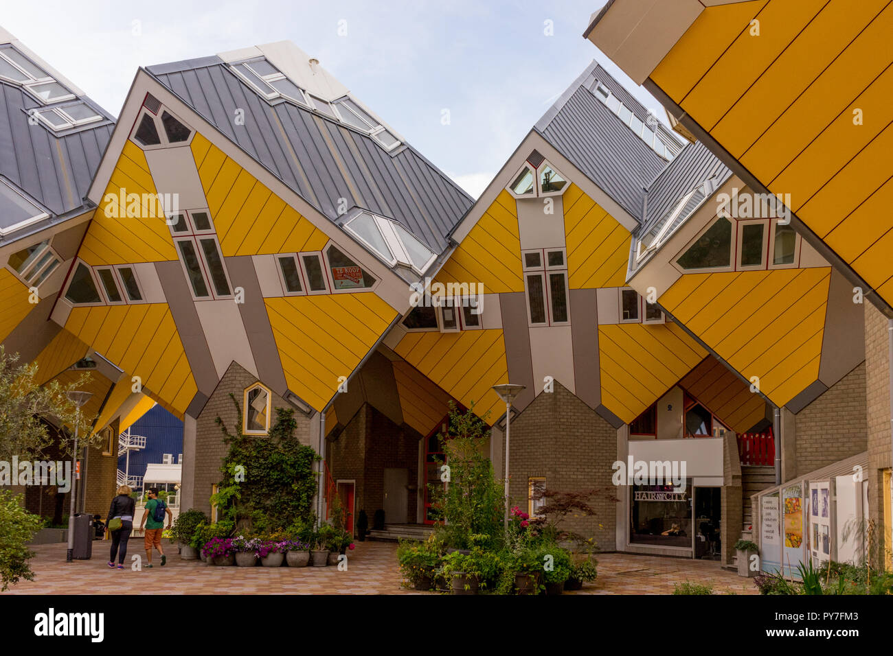 Rotterdam, Netherlands 16 July, 2016 The Cube Houses (Kubuswoningen) at Rotterdam. Dutch