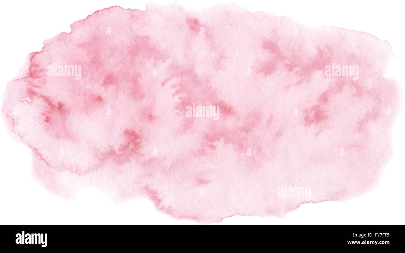 Hand Painted Pastel Pink Watercolor Texture Isolated On The White Background Vector Template For Cards And Wedding Invitations Stock Vector Image Art Alamy