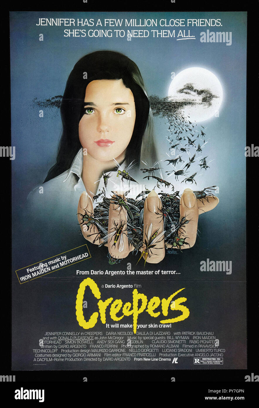 Creepers Original Movie Poster Stock Photo Alamy