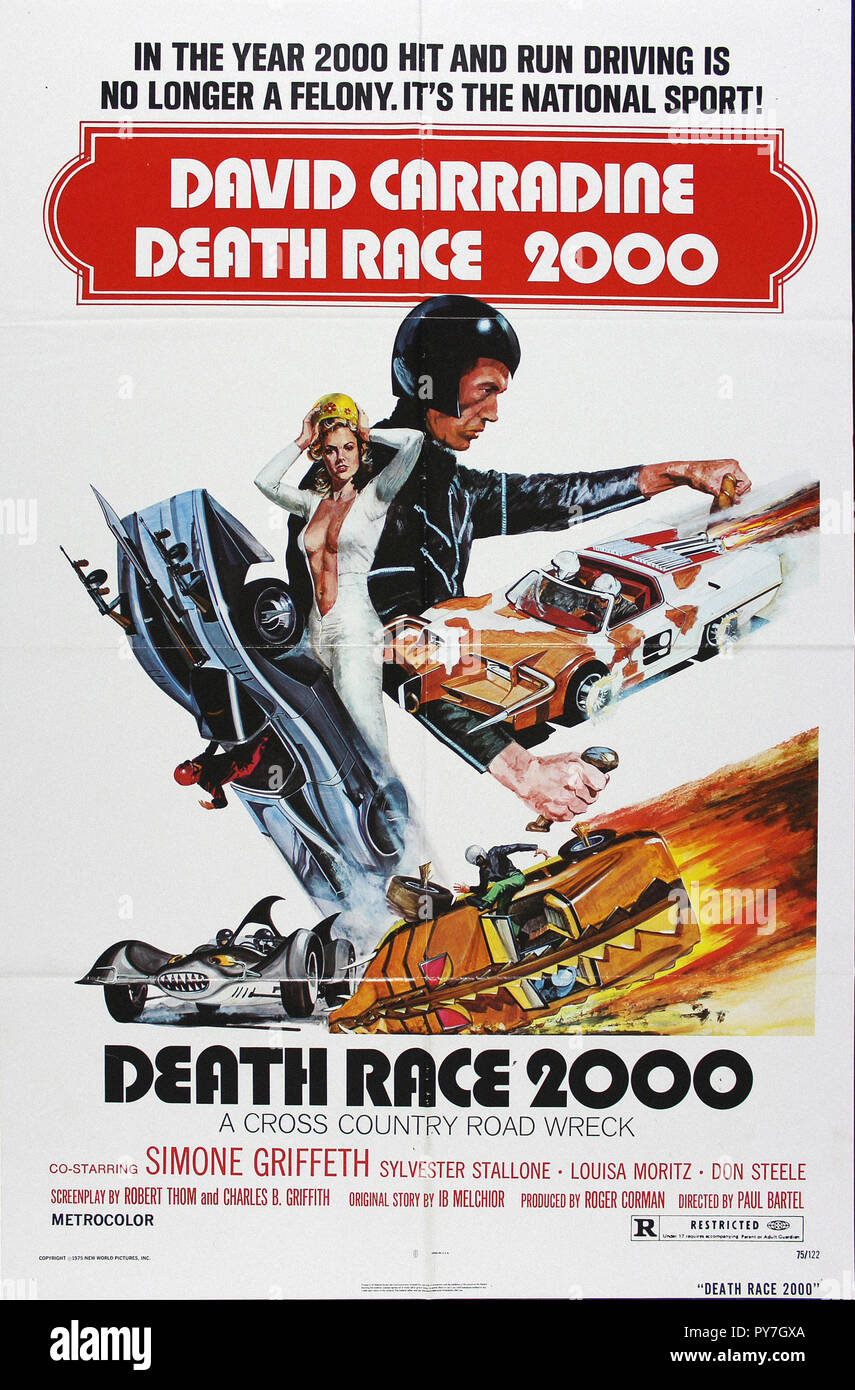 Death Race 2000 - Original Movie Poster Stock Photo