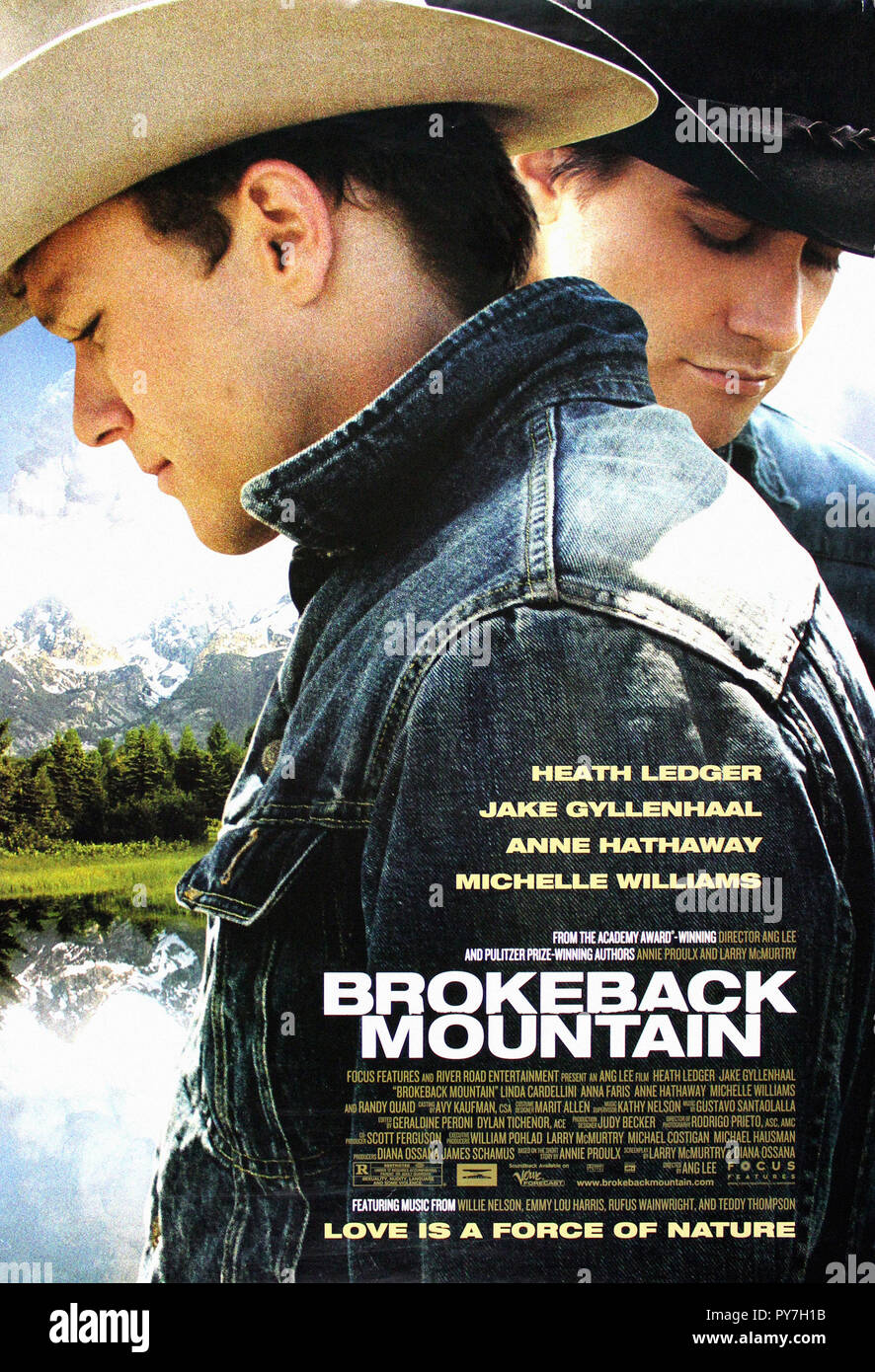 Brokeback Mountain - Original Movie Poster Stock Photo
